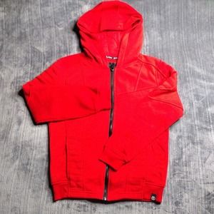 Boys Jacket Switch Remarkable Size Large 14-16 Red Hooded Limited Edition